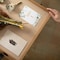 Flash Furniture Peyton 18x24 Shadow Box Display Case with Linen Liner, 8 Push Pins and Solid Pine Wood Frame in Weathered Brown HMHD-23M012YBN-WEATH-1824-GG - alternate 10